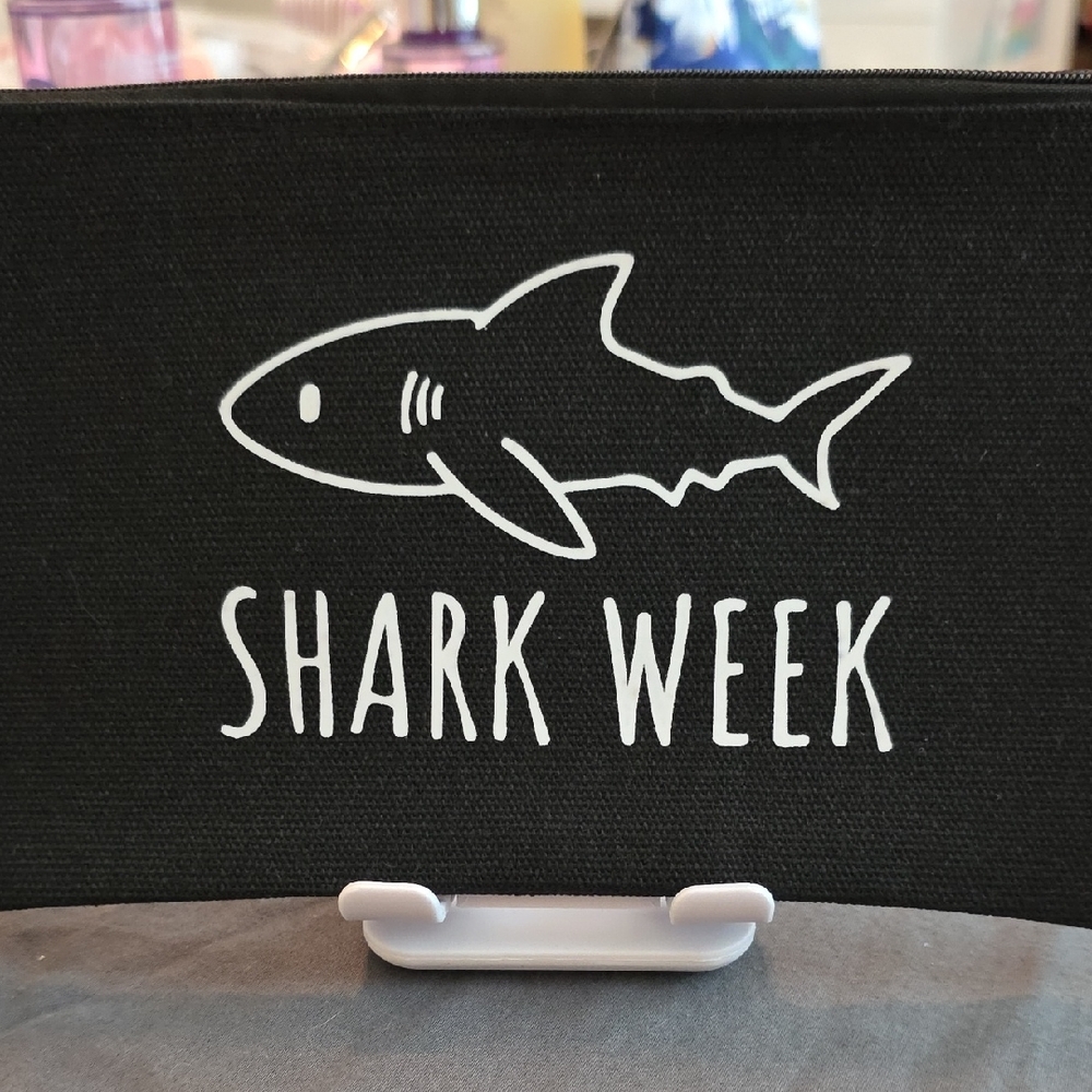 Shark Week Canvas Pouch